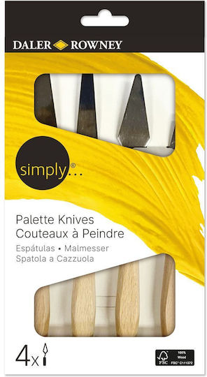 Σπάτουλες Σετ Daler Rowney Simply 4 Τεμάχια