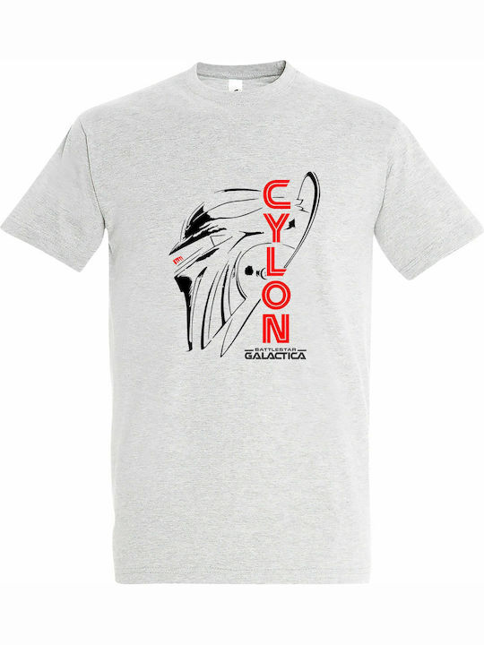T-shirt Unisex "cylon Battlestar Galactica" Ash