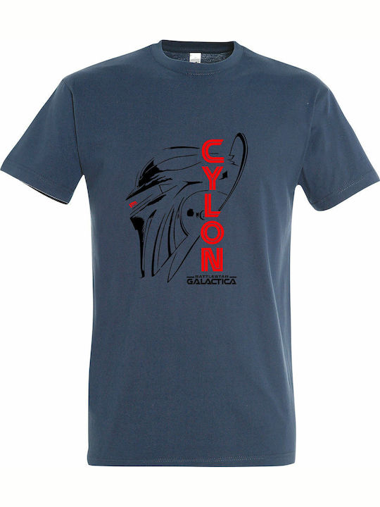 T-shirt Unisex "cylon Battlestar Galactica" Denim
