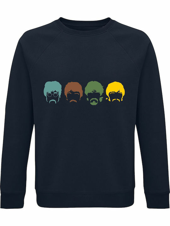 Sweatshirt Unisex Organic " Beatles Band Multic...