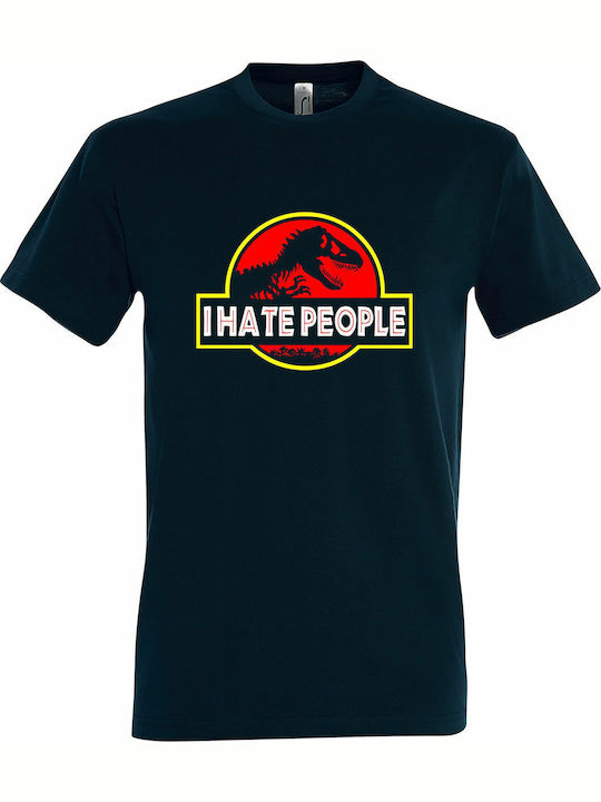 T-shirt Unisex " I Hate People Dinosaur Jurassi...