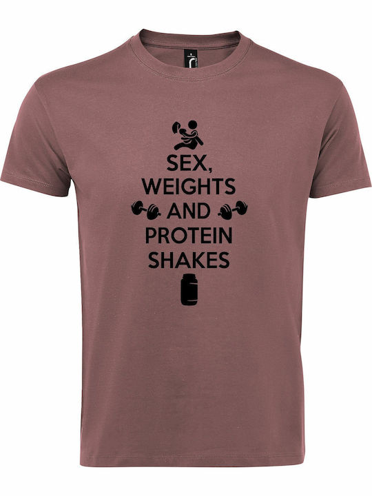 Unisex T-shirt "Sex Weights Protein Shakes Gym ...