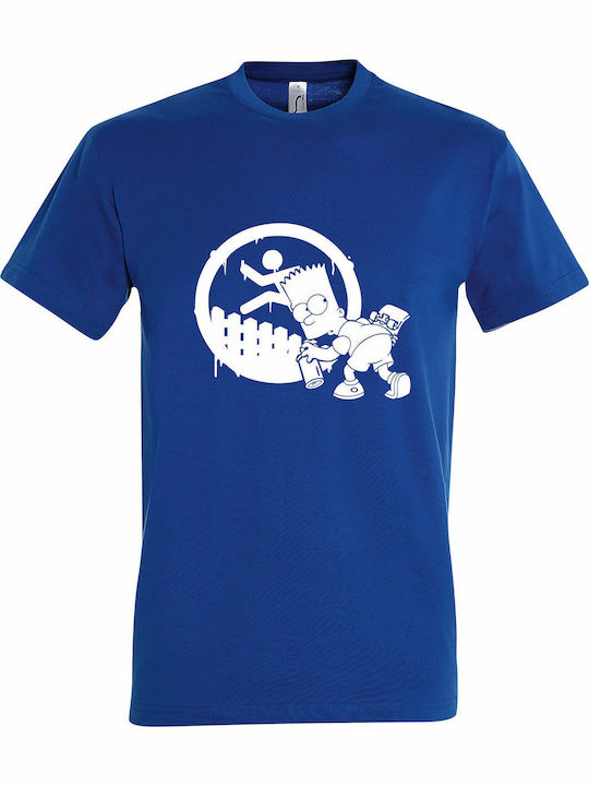 T-shirt Unisex " Λεξ Simpsons Bart Grafitti " R...