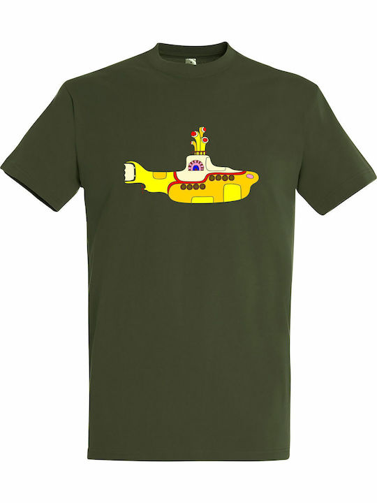 T-shirt Unisex " Yellow Submarine Beatles " Army
