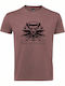 T-shirt Unisex " Witcher Wolf Logo " Ancient Pink
