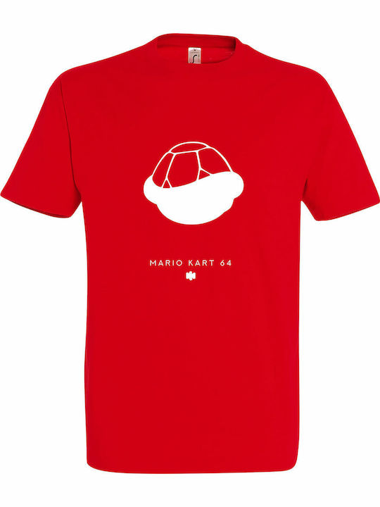 Унисекс T-shirt "Super Mario Kart" Червен