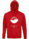 Hoodie Unisex Organic " Super Mario Kart " Red
