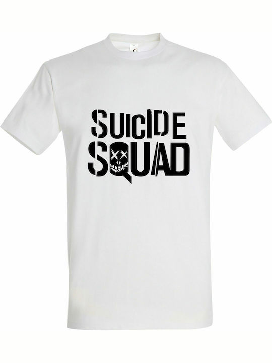 Tricou Unisex Suicide Squad Alb