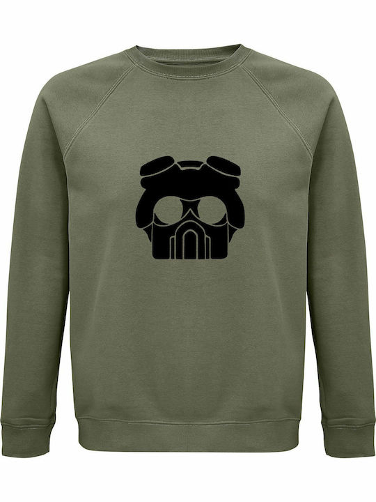 Sweatshirt Unisex Organic " Omega Squad Teemo League Legends " Khaki