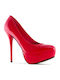 Pumps mit Stiletto-Absatz Rot