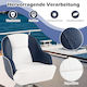 Costway Comfortable Boat Chair Waterproof PVC Leather 59x55x51 Cm Np12447bl