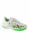 Kids Soccer Cleats Shoes Super Copa Jr with Turf Without Laces White