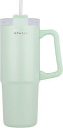 Homely Termos Straw Tumbler 900ml Seafoam