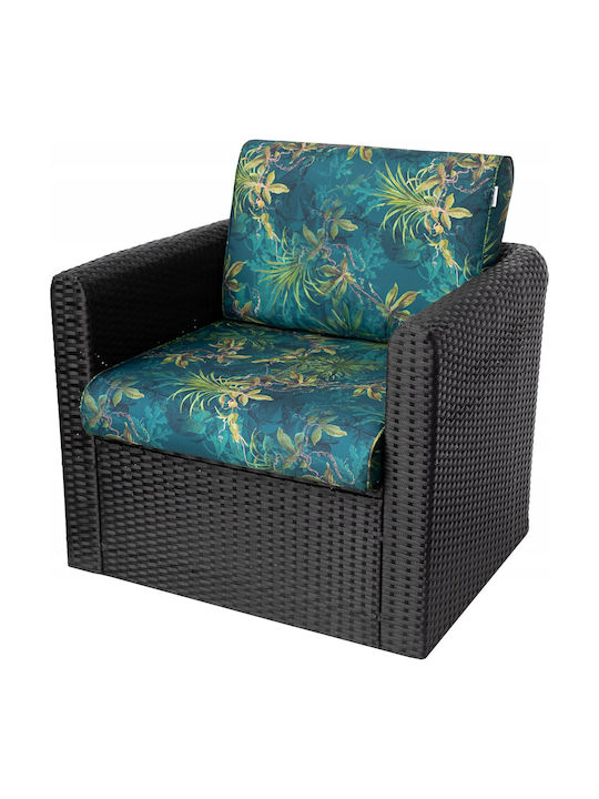Garden Chair Cushion with Backrest Green