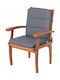 Garden Chair Cushion with Backrest Blue