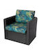Garden Chair Cushion with Backrest Green