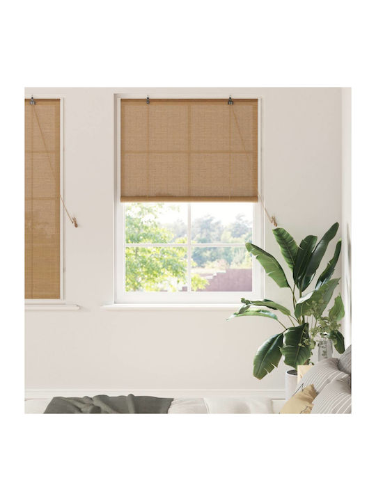 vidaXL Shade Blind Bamboo in Brown Color L120xH160cm
