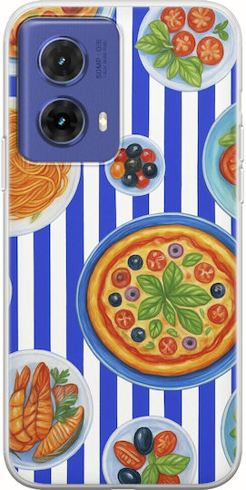 Mediterranean Feast Motorola Moto G85 5G Flexible TPU Transparent Silicone