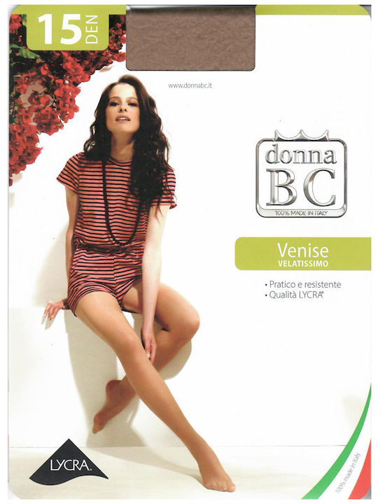 Damenstrumpfhosen Donna Bc Venice 15 Den Hellbraun