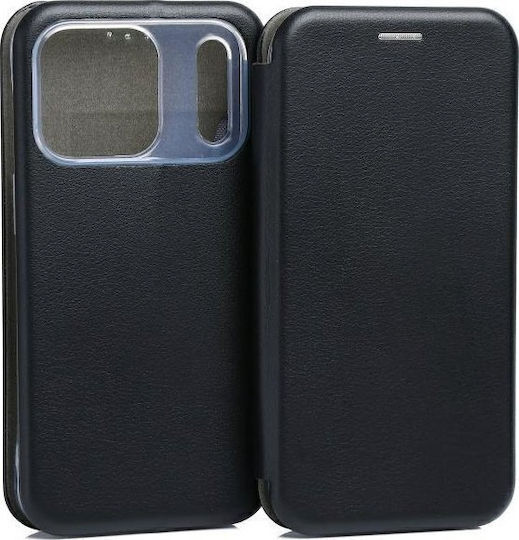 Beline Magnetic Book Silicon Negru (iPhone 17 Pro)