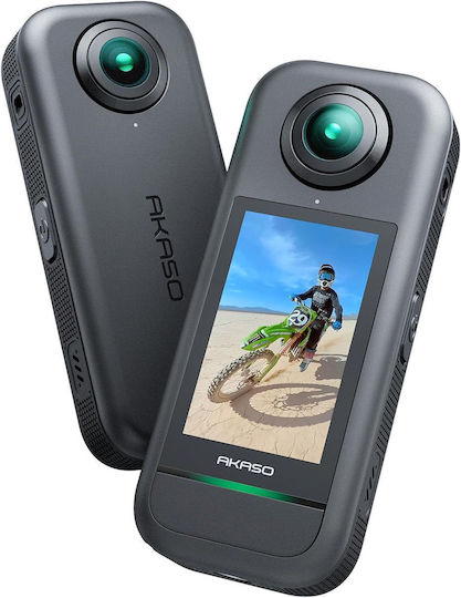 Akaso 360 Action Camera 5K 360° Capture Creator Combo with Touch Screen 2.29" and Wi-Fi Black
