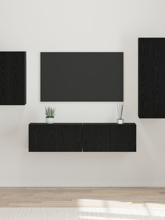 Wohnzimmer TV-Einheit Black Oak L30.5xB30xH90cm