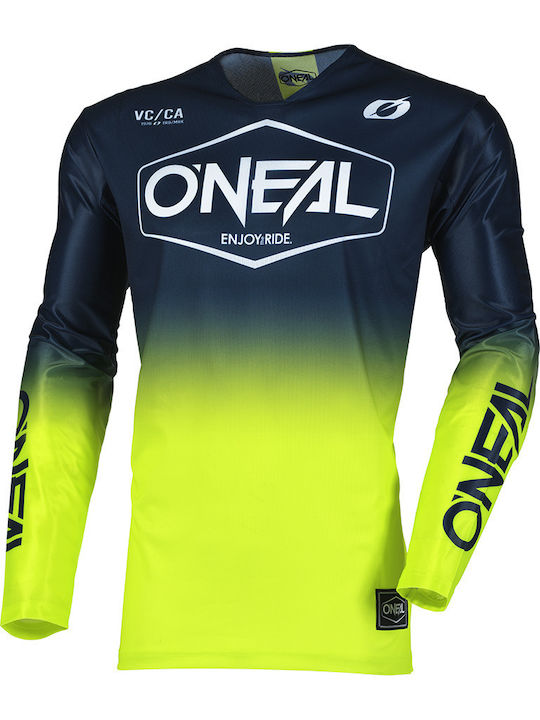 Tricou De Motocross O'neal Mayhem Hexx Albastru...