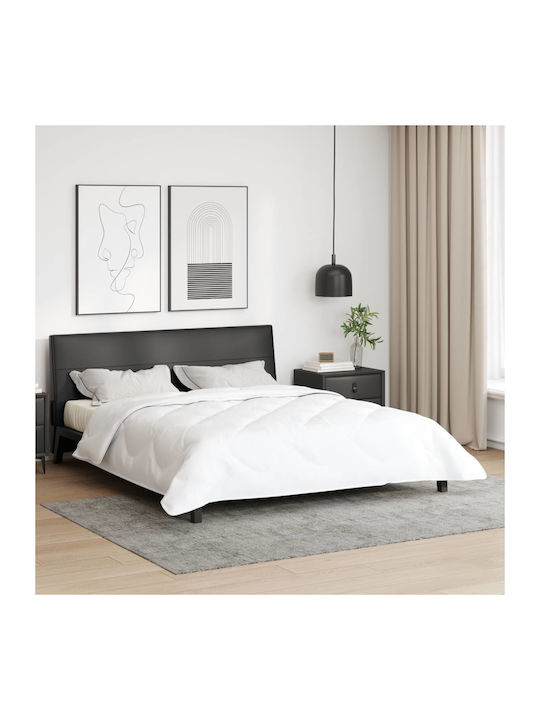 vidaXL King Size Blanket 260x220cm White
