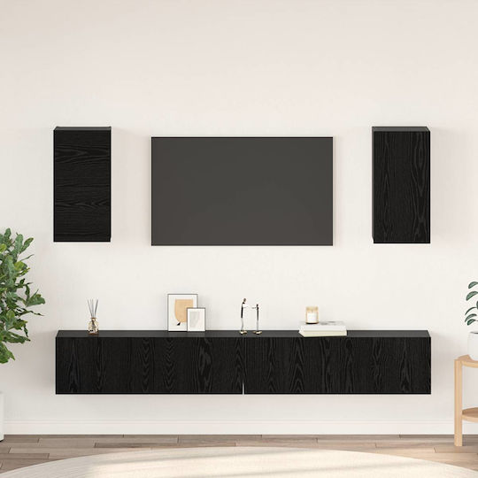 Животно помещение ТВ единица Black Oak Д100xШ30xВ30бр