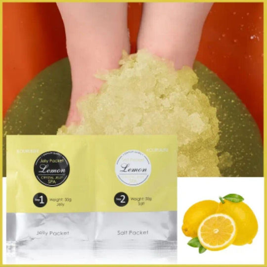 Σετ 2 Steps Crystal Jelly Pedicure Spa 50+50g Premium Quality Lemom