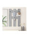 vidaXL Wall Hanger Wooden Gray 65x3cm