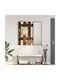 vidaXL Wooden Wall Hanger Brown 100x10cm 1pc