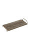Espiel Metallic Rectangular Decorative Tray 58.5x21x7cm