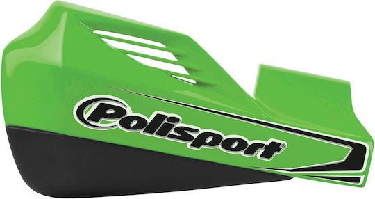 Προστατευτικές Χούφτες Μηχανής Polisport Mx Rocks Universal Πρασινο Μαυρο Πλαστικο