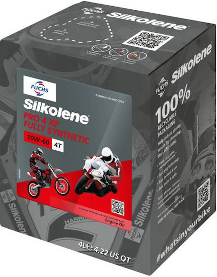 Λάδι Μηχανής Silkolene Pro 4 10w60 Xp 4l