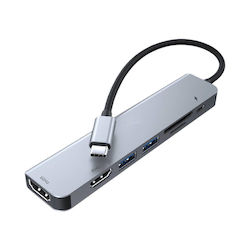 Lamtech 7 In 1 USB-C Docking Station with HDMI 4K PD