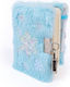Great Pretenders Notebook with Dots , Lock and Pen Holder Light Blue