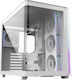 FSP/Fortron M580 Plus Gaming Midi Tower Computer Case with Side Window and RGB Lighting White