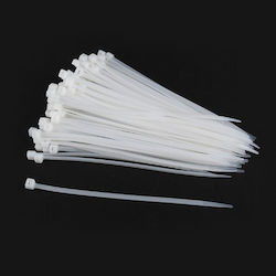 Nylon Cable Ties Plastic x150mm in White Colour (1pcs) (NYT-150/25)