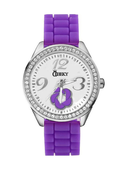 Cheeky Γυναικείο Ρολόι 42mm Μπαταρίας με Μωβ Κα...