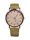 Fashion Time Damen Uhr mit Beige Lederarmband