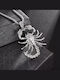 Trendy Zircon Gold Plated Scorpion Pendant Silver