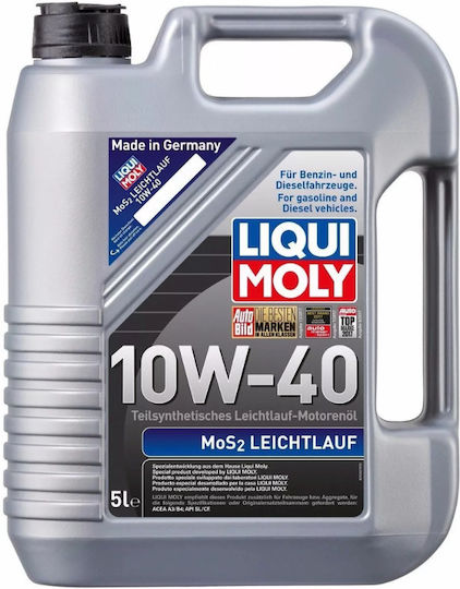 Liqui Moly MoS2 Leichtlauf Ημισυνθετικό Λάδι Αυτοκινήτου 10W-40 5lt