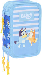 Bluey Federmäppchen mit 3 Fächern Blau Bluey Federmäppchen mit 3 Fächern Blau