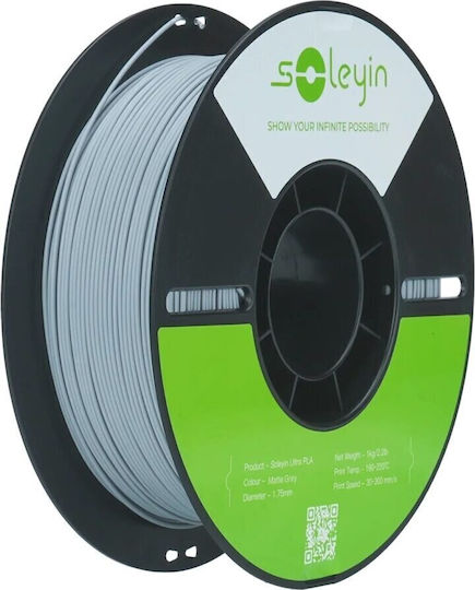 Creality3D Soleyin Ultra PLA 3D Printer Filament 1.75mm Matt Gray 1kg