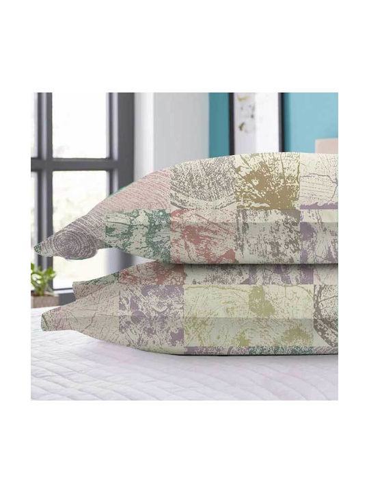 SpitiBazaar Kissenbezug-Set Beige 50x70cm.
