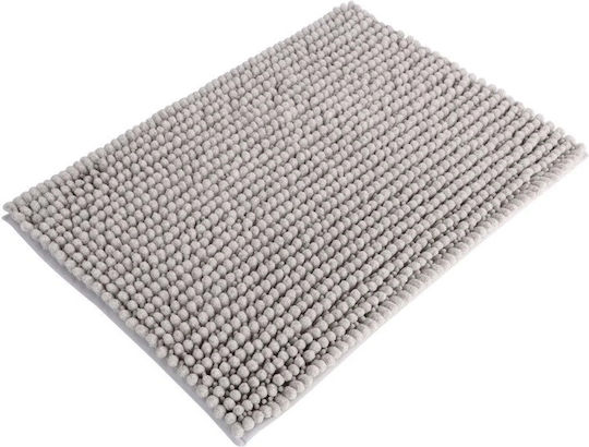 Domoletti Badematte Synthetisch,Polyester/Cotton/Leather Rechteckig Grey 60x40cm