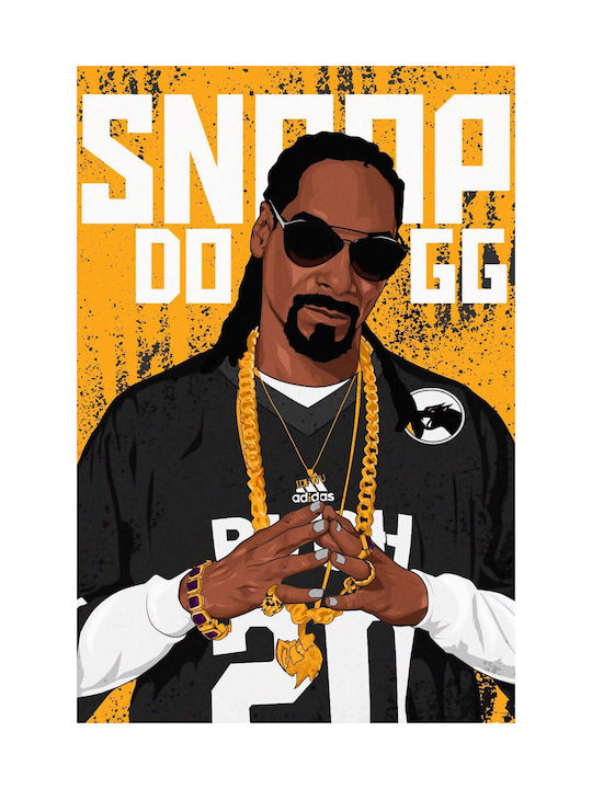 Music Poster Snoop Dogg Ms097 21cm x 30cm Λευκό Κάδρο Pvc