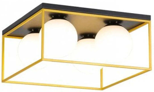 Domoletti Deckenleuchte Gold mit Fassung E14