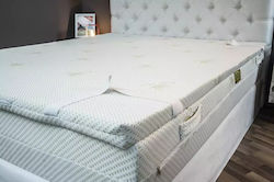 Alpha Foam SLEEP024-7 Υπέρδιπλο Foam Eμποτισμένο με Αλόη & Αποσπώμενο Κάλυμμα 160x200x5εκ.